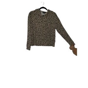 Angels Leopard Print Luxe Ribbed Hoodie